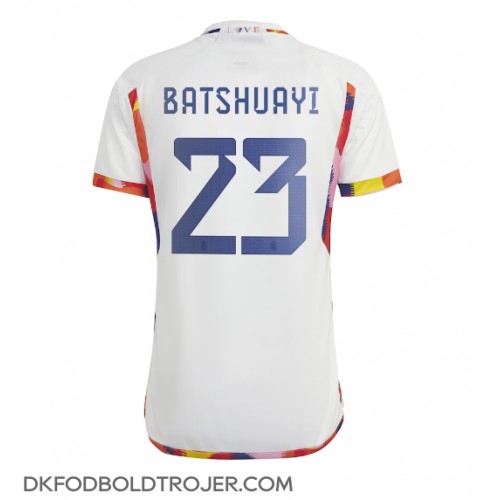 Billige Belgien Michy Batshuayi #23 Udebane Fodboldtrøjer VM 2022 Kortærmet